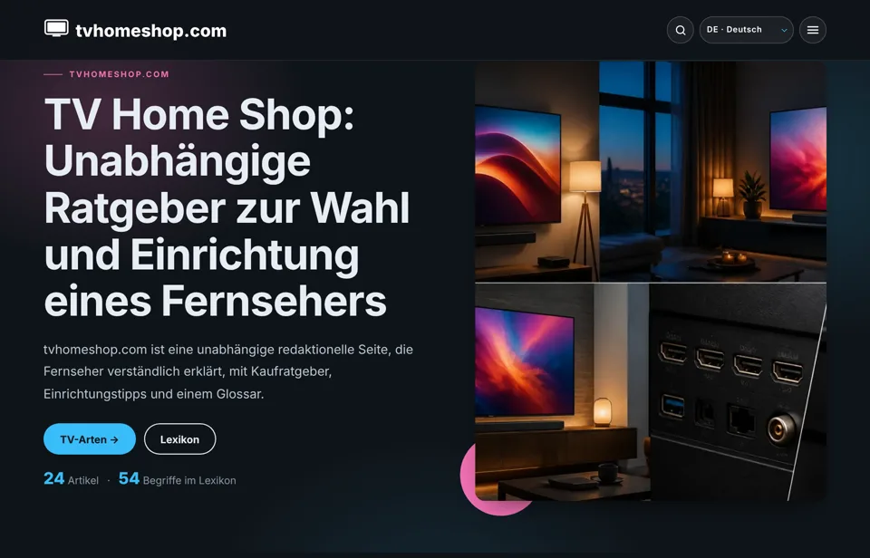 Page d'accueil de tvhomeshop.com