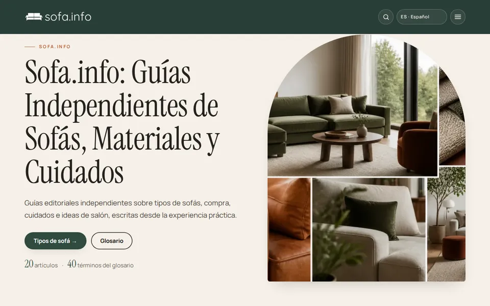 Página de inicio de sofa.info