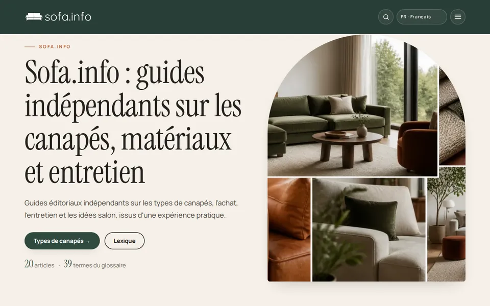 Page d'accueil de sofa.info