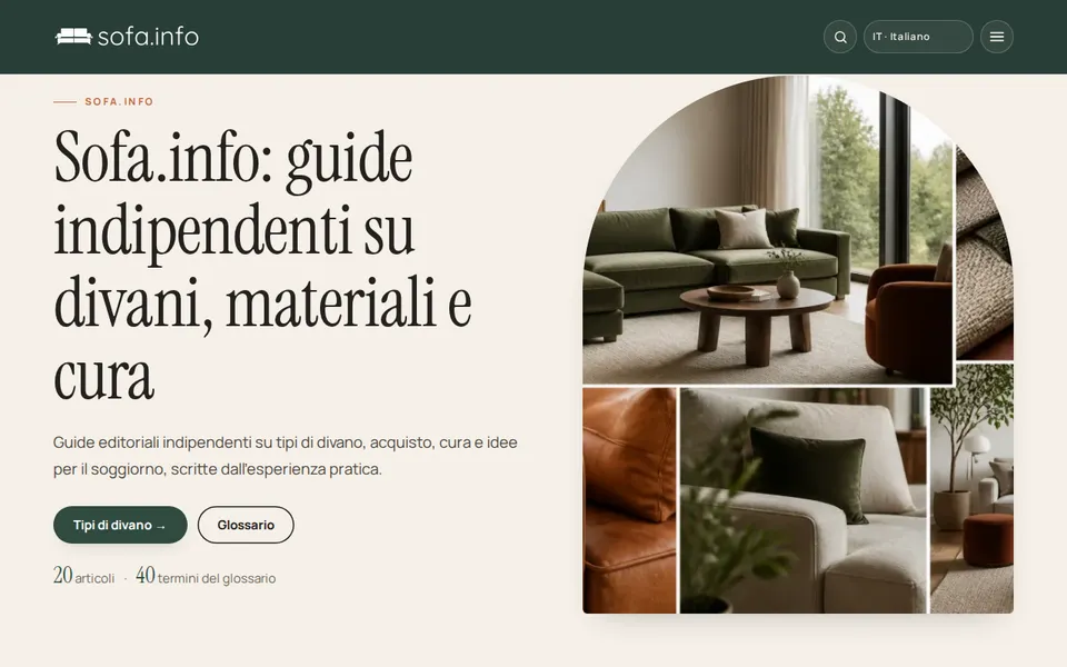 Pagina iniziale di sofa.info